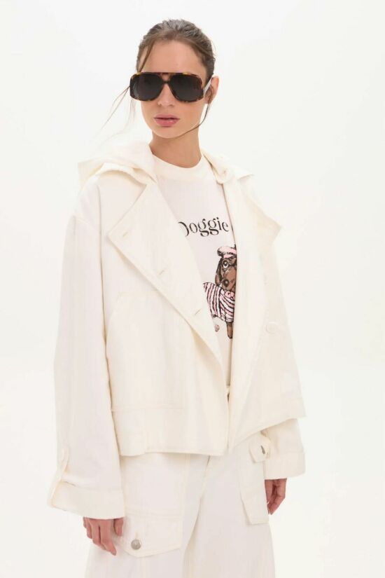 Imagem de Casaco Nadine Off White Le Blog